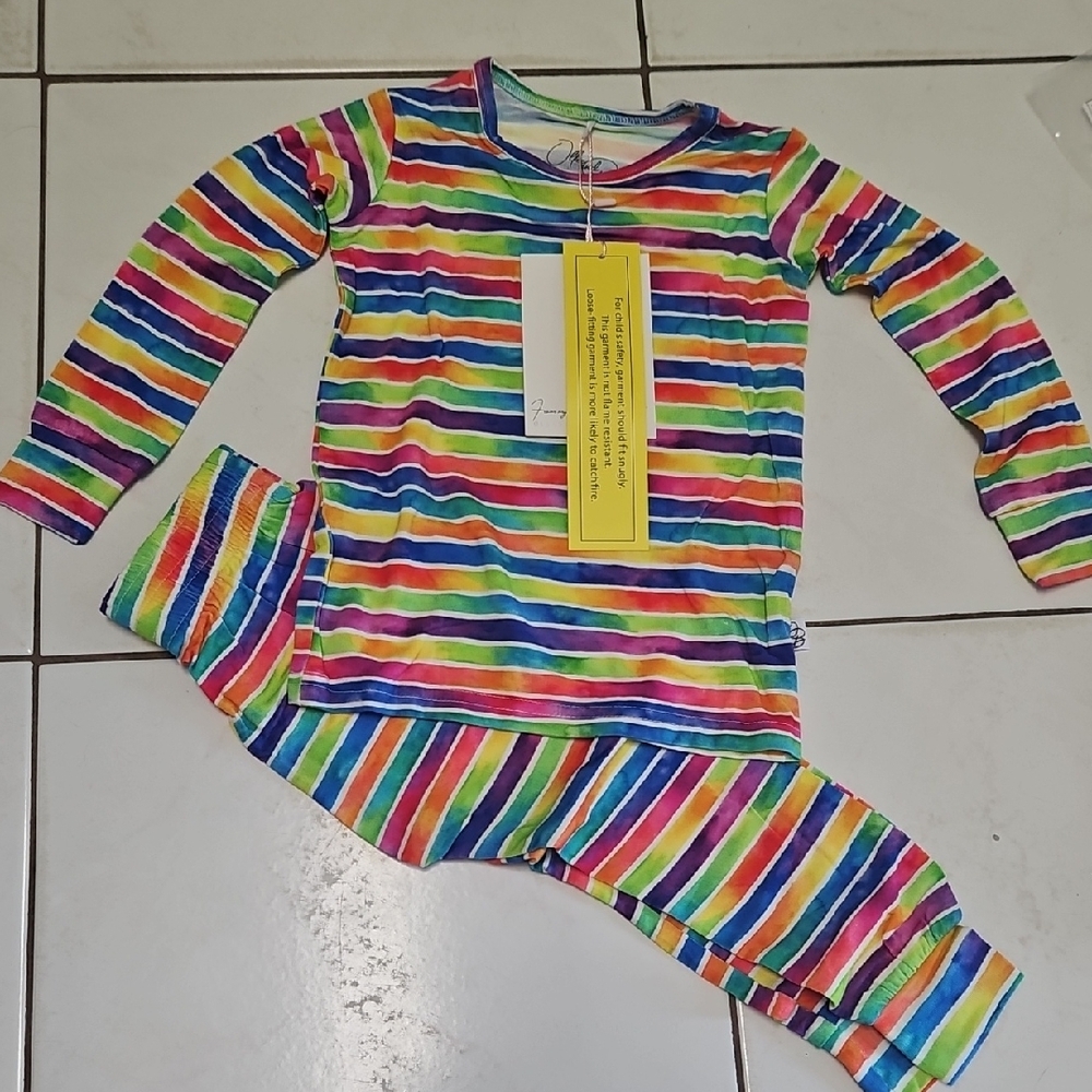 Ollee and Belle Candy stripe 2t